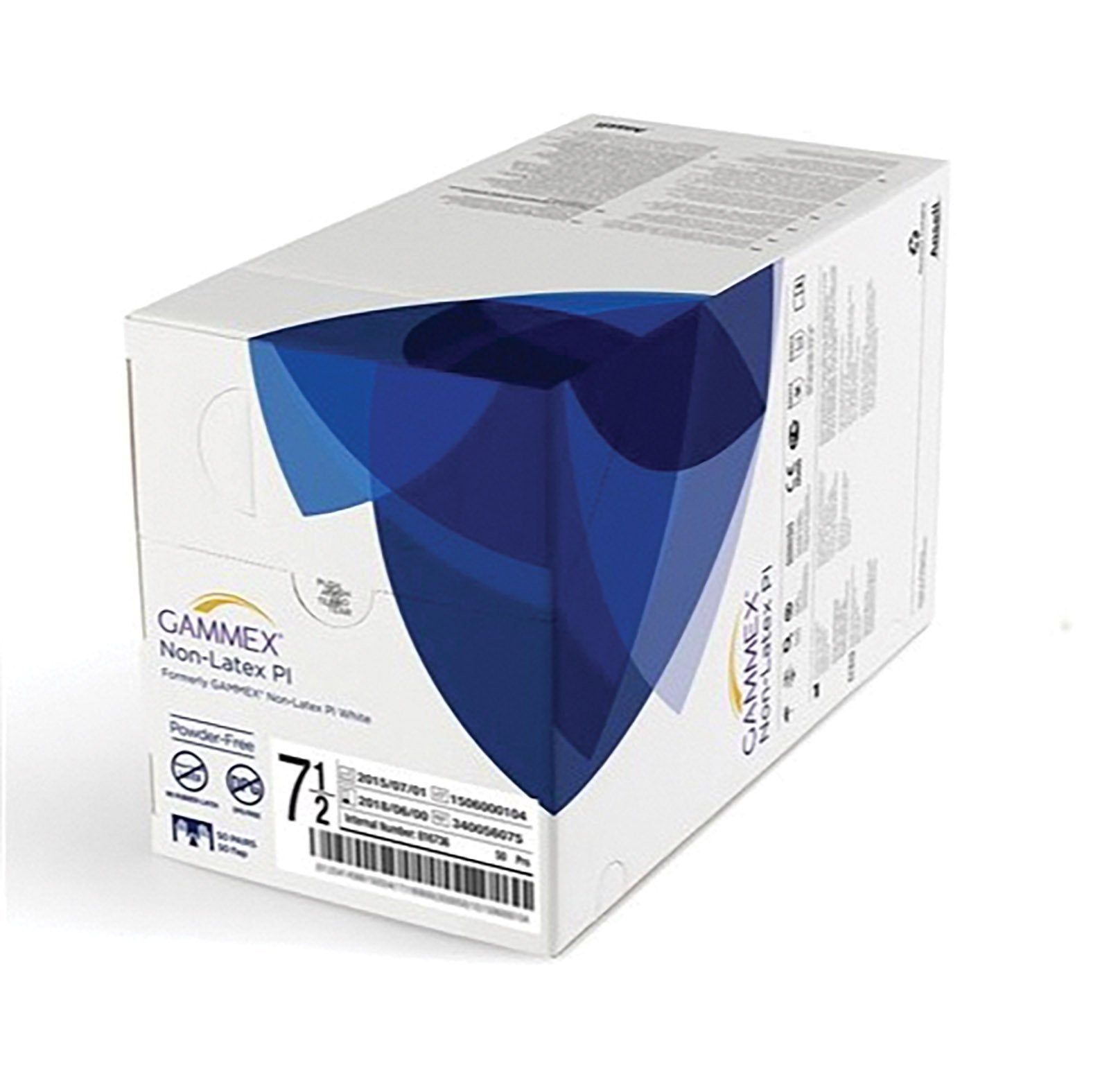 GAMMEX® Non-Latex Powder-Free Surgical Glove #7.5 - Box (50 Pairs)