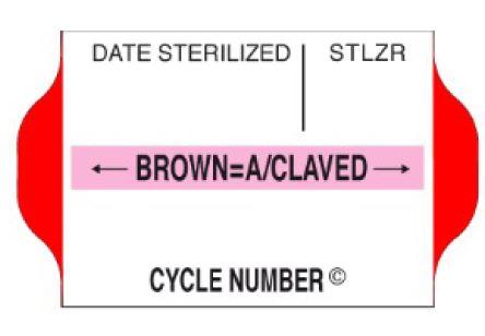 Suretrax Process Indicator Labels Red - SINGLE ROLL (700)