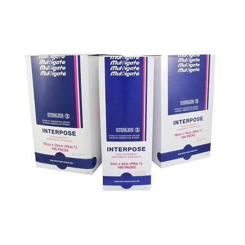 Interpose 10cm x 10cm Non-Adherent Dressing Sterile - Box (100)