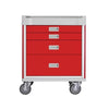 Viva Emergency Cart Red - 5 Drawers W690mm x D520mm x H930mm (GC0900)