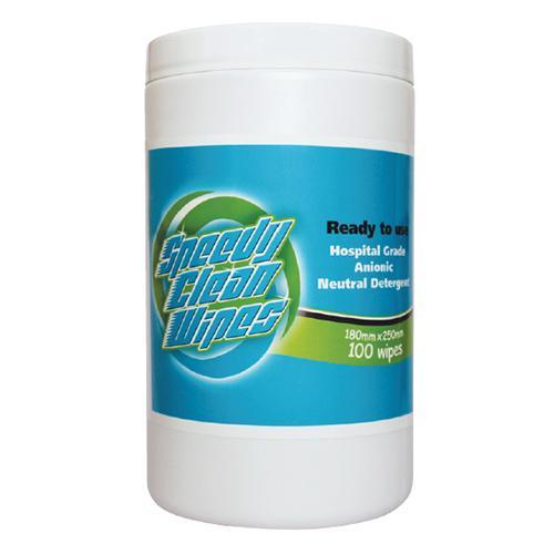 Speedy Clean Wipes Hospital Grade - Cannister (100)