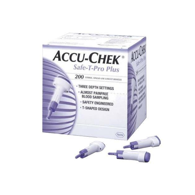 Accu-Chek® Safe T Pro Plus Lancet - Box (200)