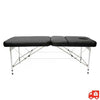 Portable 3 Section Massage Couch With Face Cutout - Navy Blue