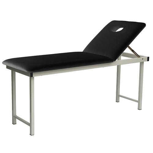 Free Standing Table with Elevating Backrest with FACEHOLE Black Vinyl